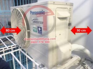 Khoảng cách chuẩn khi lắp đặt cục nóng máy lạnh Điện lạnh Anh Thắng