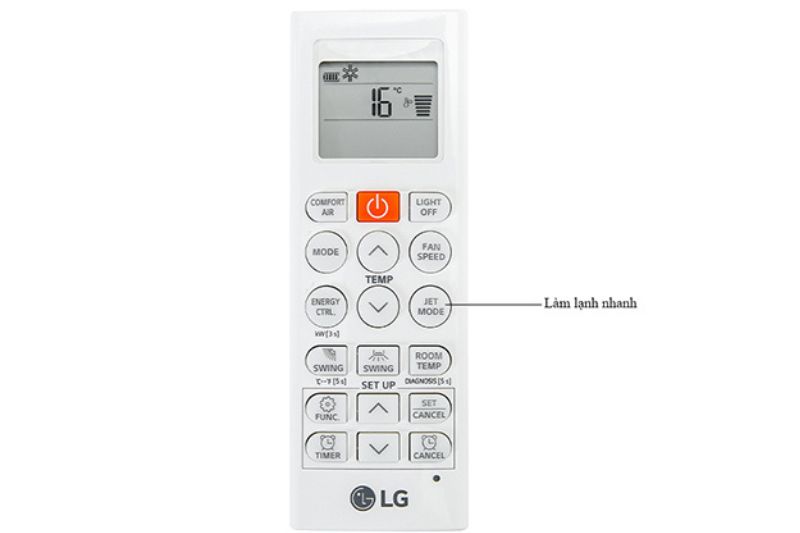 jet mode máy lạnh lg