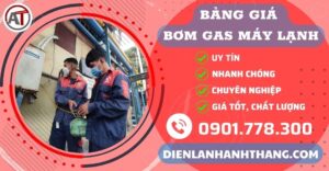 Bảng giá bơm gas máy lạnh Điện lạnh Anh Thắng