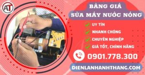 Bảng giá sửa máy nước nóng Điện lạnh Anh Thắng