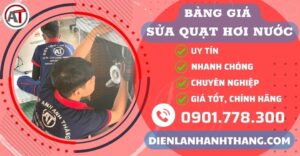 Bảng giá sửa quạt hơi nước lạnh Điện lạnh Anh Thắng