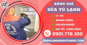 Bảng giá sửa tủ lạnh Điện lạnh Anh Thắng
