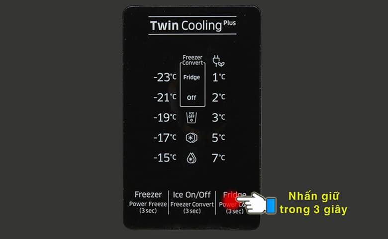 Bật chế độ làm mát nhanh tủ lạnh Samsung RT38K5982SL/SV0 điện lạnh anh thắng