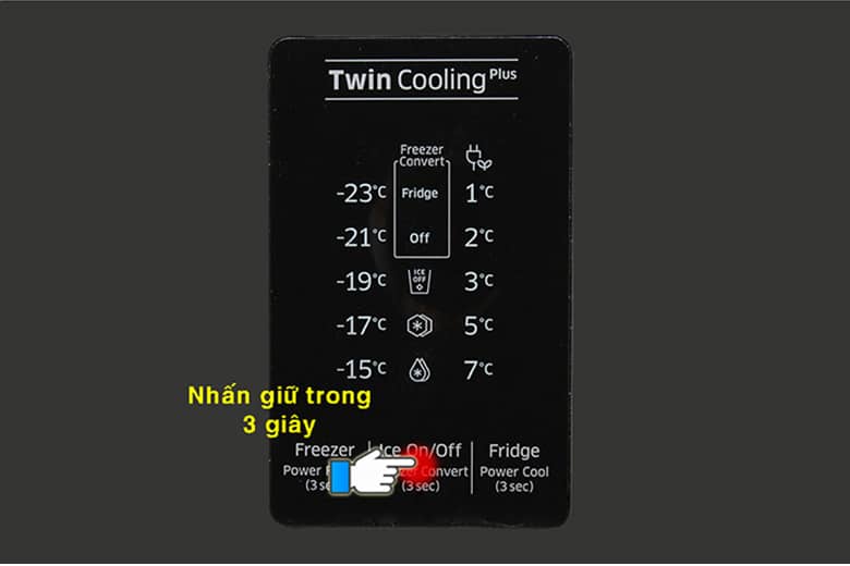 Nút Freezer Convert tủ lạnh Samsung RT38K5982SL/SV0 điện lạnh anh thắng