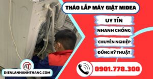 Tháo lắp máy giặt Midea - Điện lạnh Anh Thắng