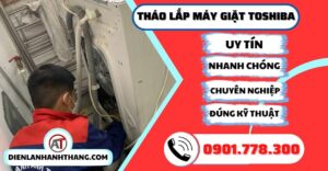 Tháo lắp máy giặt Toshiba - Điện lạnh Anh Thắng