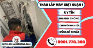 Tháo lắp máy giặt quận 1 - Điện lạnh Anh Thắng