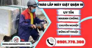 Tháo lắp máy giặt quận 10 - Điện lạnh Anh Thắng