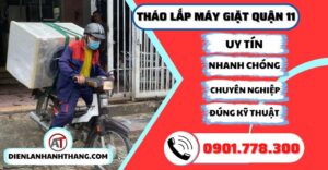Tháo lắp máy giặt quận 11 - Điện lạnh Anh Thắng