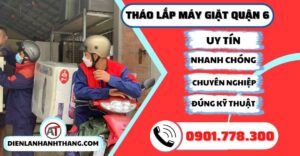 Tháo lắp máy giặt quận 6 - Điện lạnh Anh Thắng