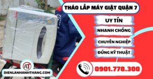 Tháo lắp máy giặt quận 7 - Điện lạnh Anh Thắng