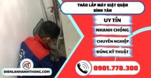Tháo lắp máy giặt quận bình tân - Điện lạnh Anh Thắng
