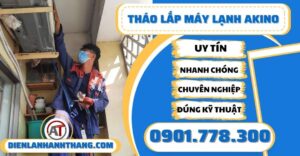 Tháo lắp máy lạnh Akino - Điện lạnh Anh Thắng