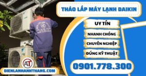 Tháo lắp máy lạnh Daikin - Điện lạnh Anh Thắng