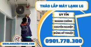 Tháo lắp máy lạnh LG - Điện lạnh Anh ThắngTháo lắp máy lạnh LG - Điện lạnh Anh Thắng