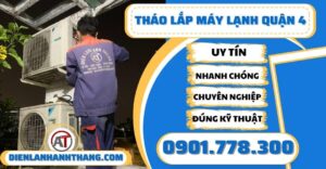 Tháo lắp máy lạnh quận 4 - Điện lạnh Anh Thắng