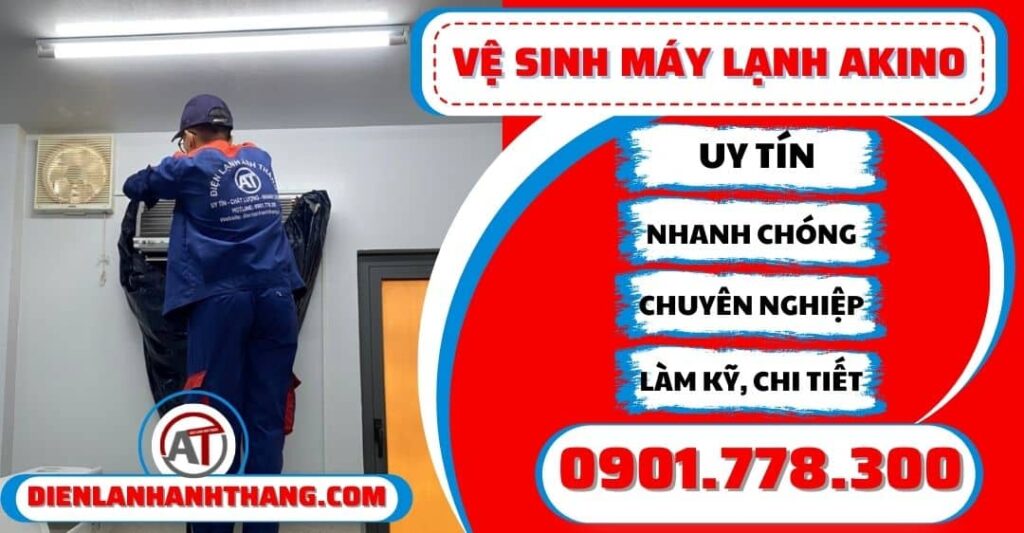 ve sinh may lanh Akino dien lanh anh thang