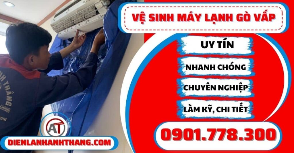 ve sinh may lanh Go vap dien lanh anh thang