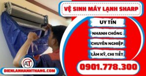 Vệ sinh máy lạnh Sharp - Điện lạnh Anh Thắng