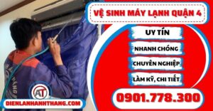 Vệ sinh máy lạnh quận 4 - Điện lạnh Anh Thắng