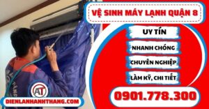 Vệ sinh máy lạnh quận 8 - Điện lạnh Anh Thắng