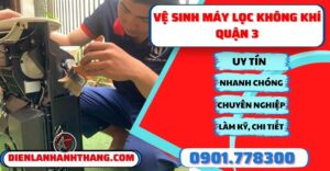 Vệ sinh máy lọc không khí quận 3 - Điện lạnh Anh Thắng