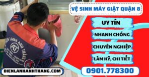 Vệ sinh máy giặt quận 8 - Điện lạnh Anh Thắng