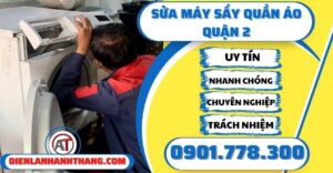 Sửa máy sấy quần áo quận 2 - Điện lạnh Anh Thắng