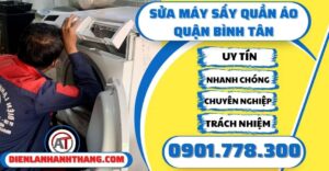 Sửa máy sấy quần áo quận Bình tân - Điện lạnh Anh Thắng