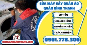 Sửa máy sấy quần áo quận Bình thạnh - Điện lạnh Anh Thắng