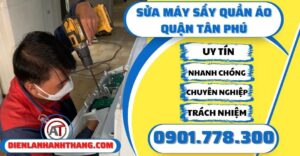 Sửa máy sấy quần áo quận Tân phú - Điện lạnh Anh Thắng
