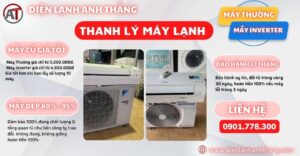 Thanh lý máy lạnh Điện lạnh Anh Thắng