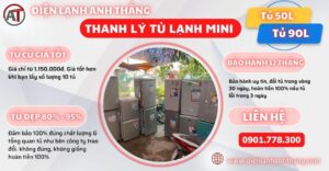 Thanh lý tủ lạnh mini Điện lạnh Anh Thắng