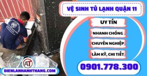 Vệ sinh tủ lạnh quận 11 - Điện lạnh Anh Thắng