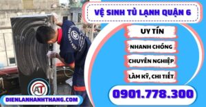 Vệ sinh tủ lạnh quận 6 - Điện lạnh Anh Thắng