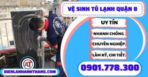 Vệ sinh tủ lạnh quận 8 - Điện lạnh Anh Thắng