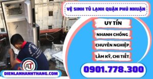 Vệ sinh tủ lạnh quận phú nhuận - Điện lạnh Anh Thắng