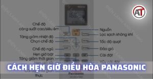 Cách hẹn giờ điều hòa panasonic Điện lạnh Anh Thắng