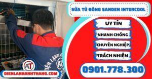 Sửa tủ đông Sanden intercool - Điện lạnh Anh Thắng