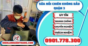 Sửa nồi chiên không dầu quận 3 - Điện lạnh Anh Thắng