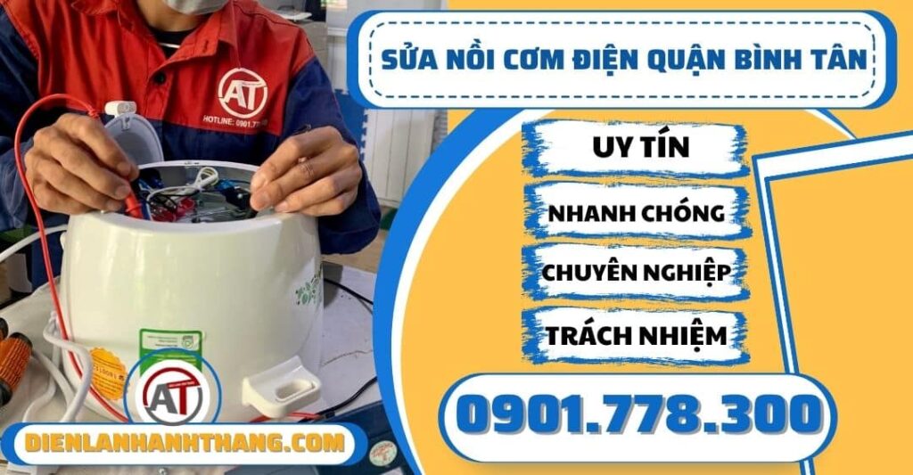 Sửa nồi cơm điện quận Bình tân - Điện lạnh Anh Thắng