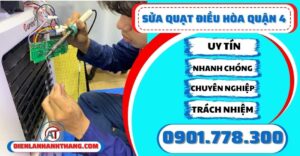 sửa quạt điều hòa quận 4 Điện lạnh Anh Thắng