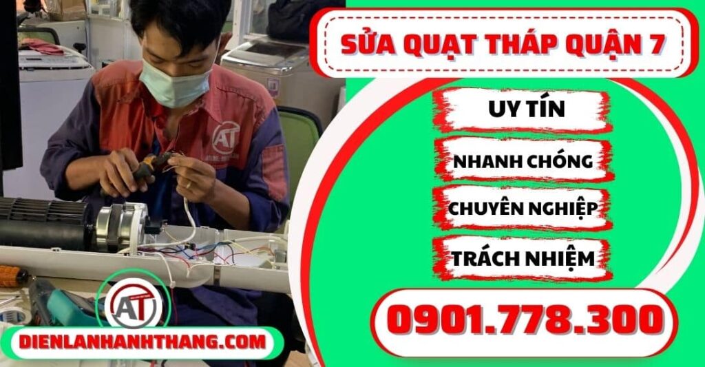 Sửa quạt tháp quận 7 - Điện lạnh Anh Thắng