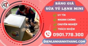 Bảng giá sửa tủ lạnh mini Điện lạnh Anh Thắng