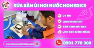 Sửa bàn ủi hơi nước Homedics Điện lạnh Anh Thắng