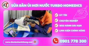 Sửa bàn ủi hơi nước Turbo HoMedics Điện lạnh Anh Thắng