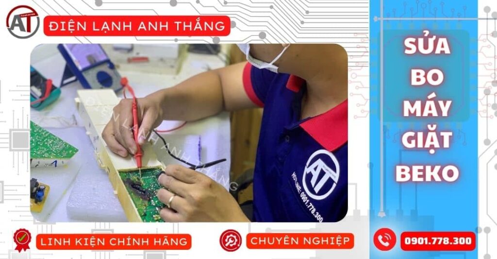 Sửa bo máy giặt beko Điện lạnh Anh Thắng
