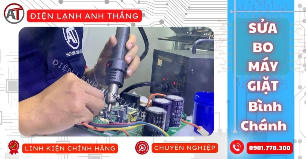 Sửa bo máy giặt bình chánh Điện lạnh Anh Thắng