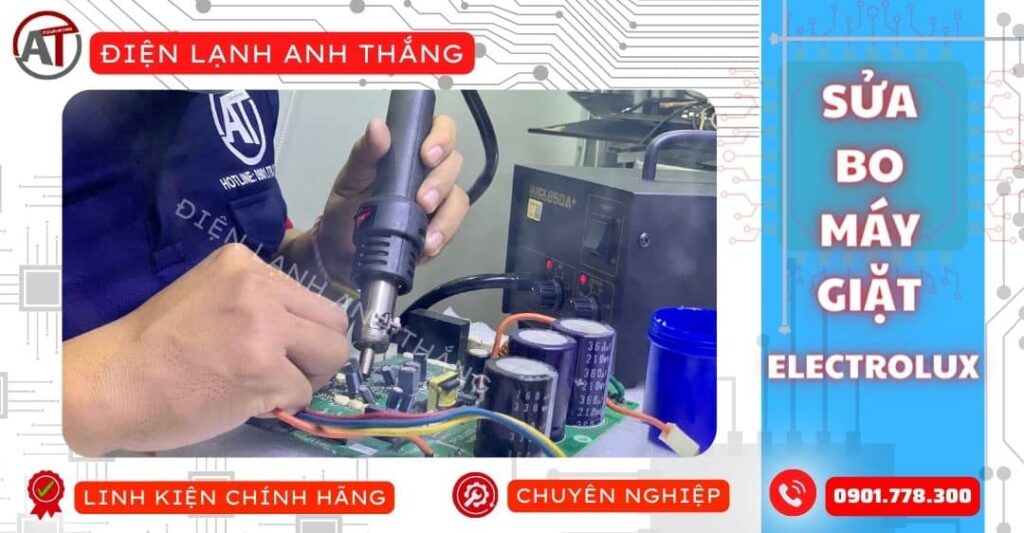 Sửa bo máy giặt electrolux Điện lạnh Anh Thắng