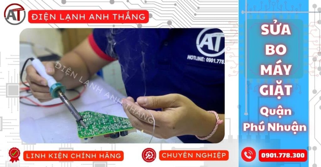 Sửa bo máy giặt quận phú nhuận Điện lạnh Anh Thắng